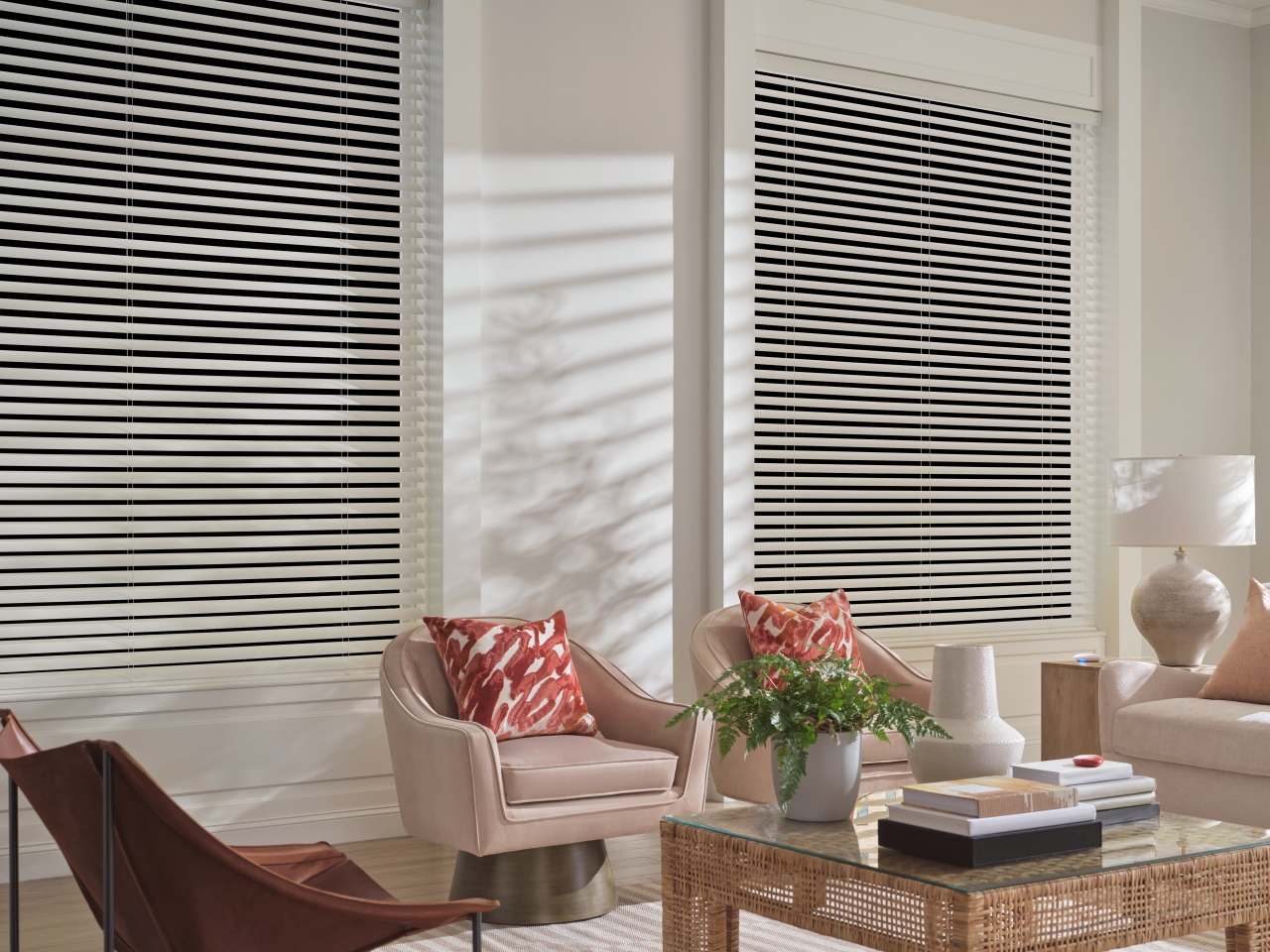 Alustra® Roller Shades — Living Room