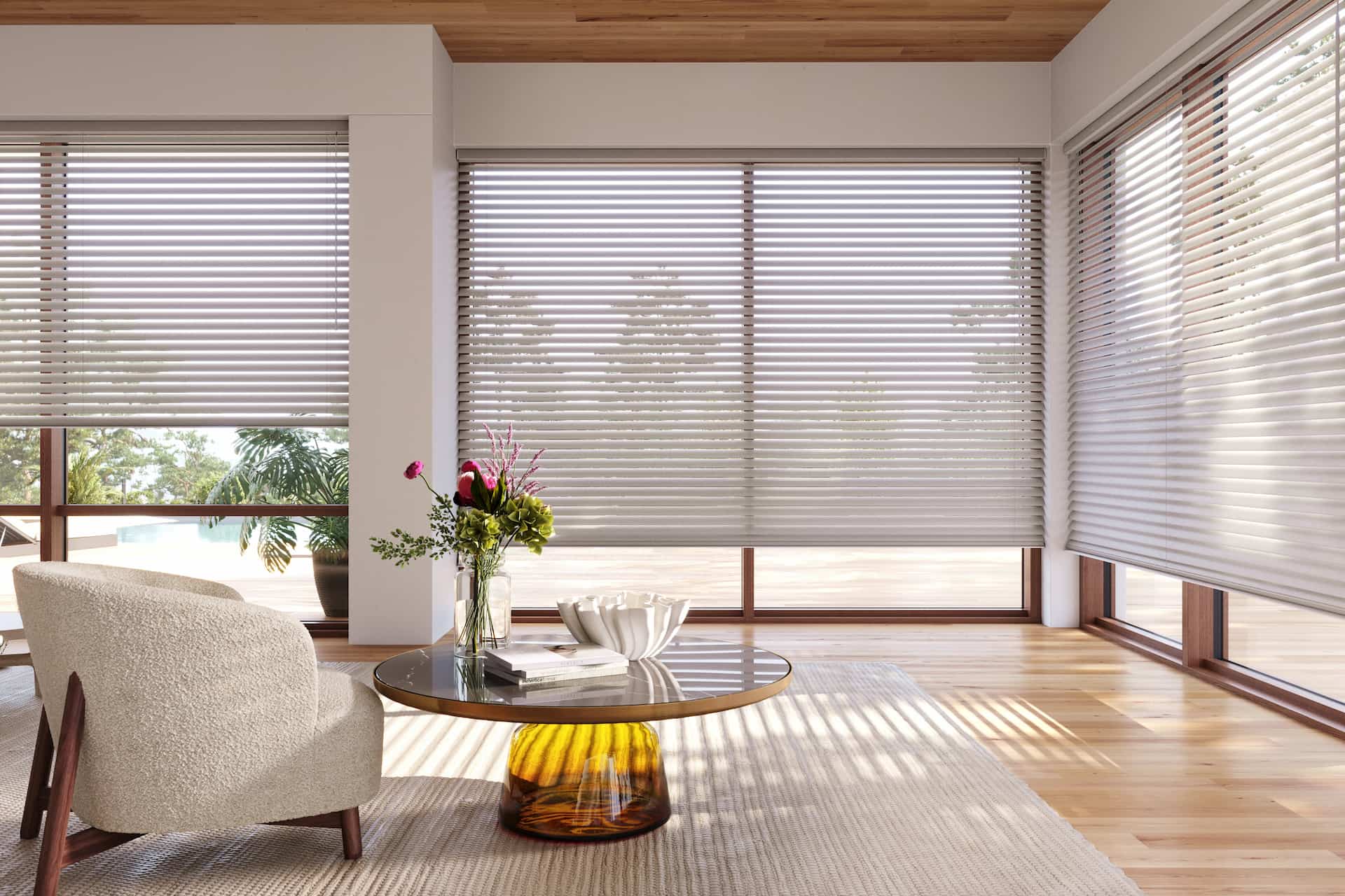 Aria™ Roller Shades — Living Room