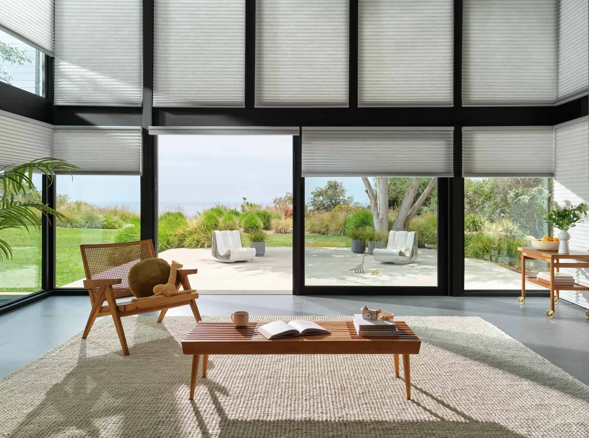 Duette® Honeycomb Shades — Living Room