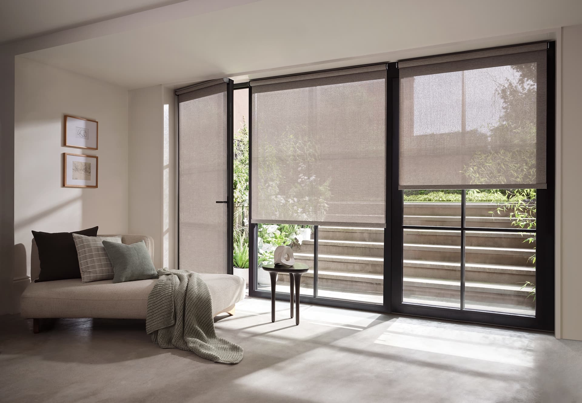 Designer Screen™ Solar Shades — Living Room