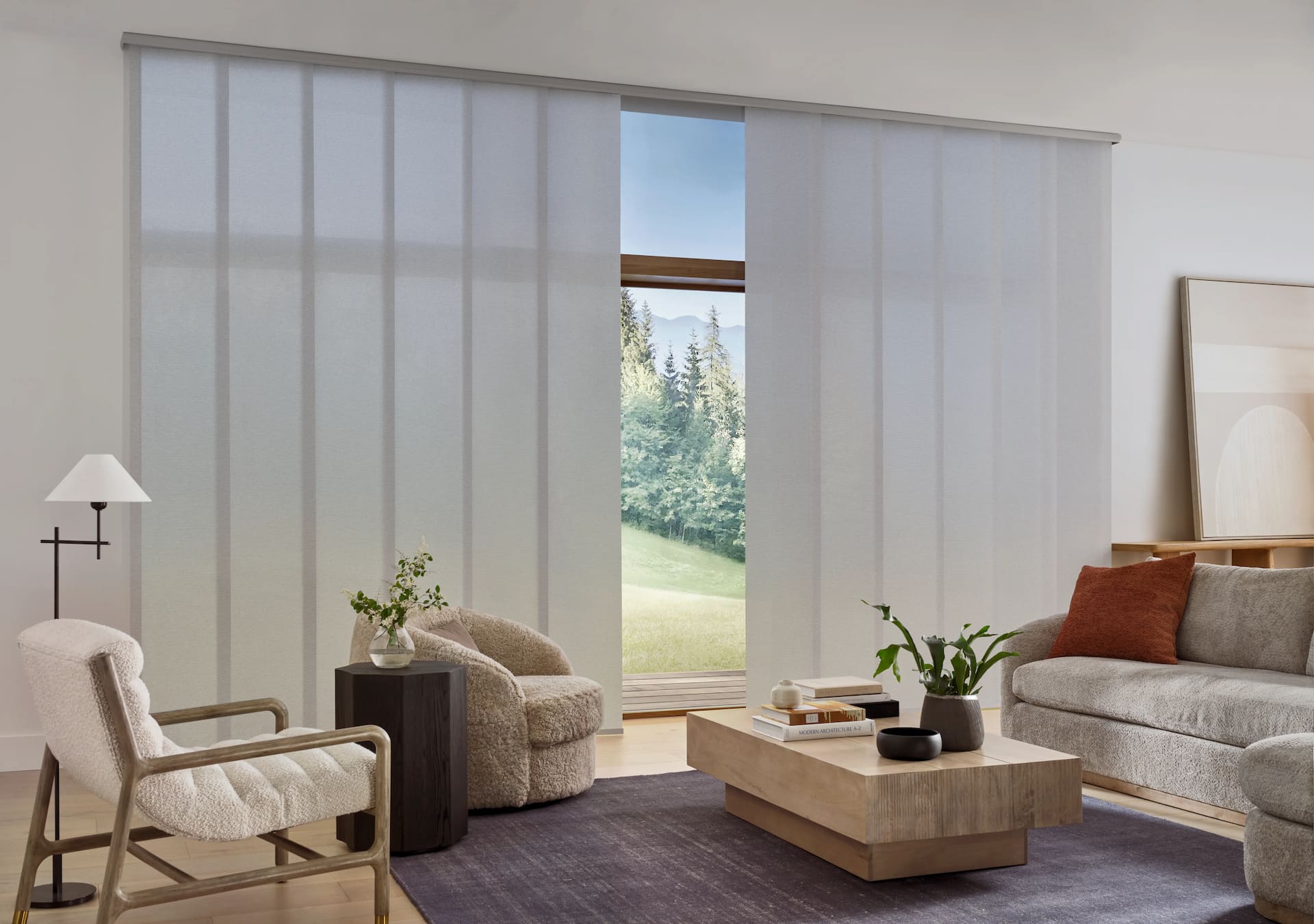 Hunter Douglas panel-track shades