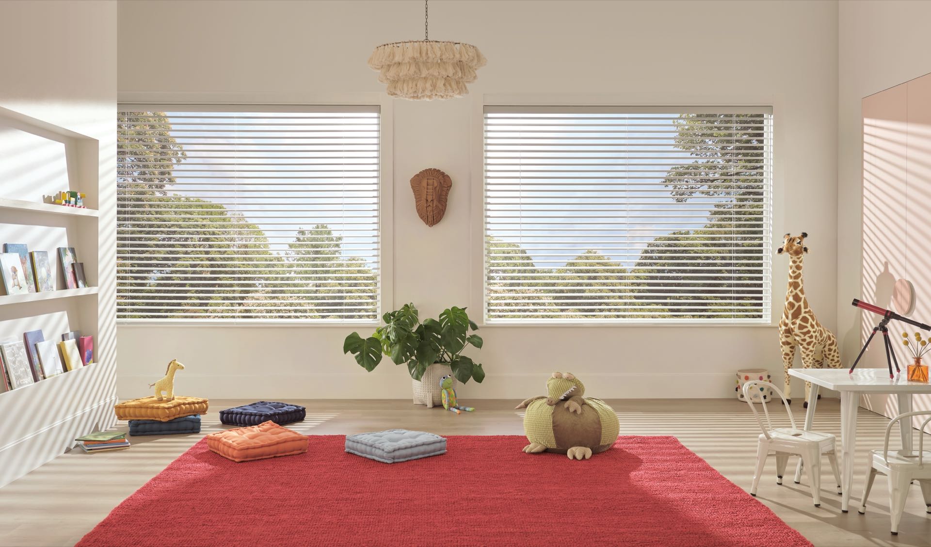 Aria™ Soft Blinds — Living Room