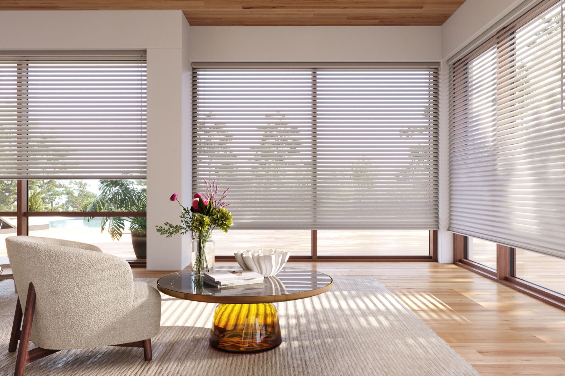 Aria™ Soft Blinds — Bedroom