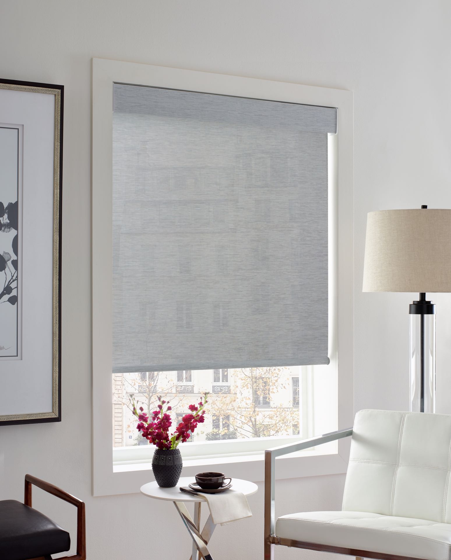 Designer Screen™ Solar Shades — Living Room