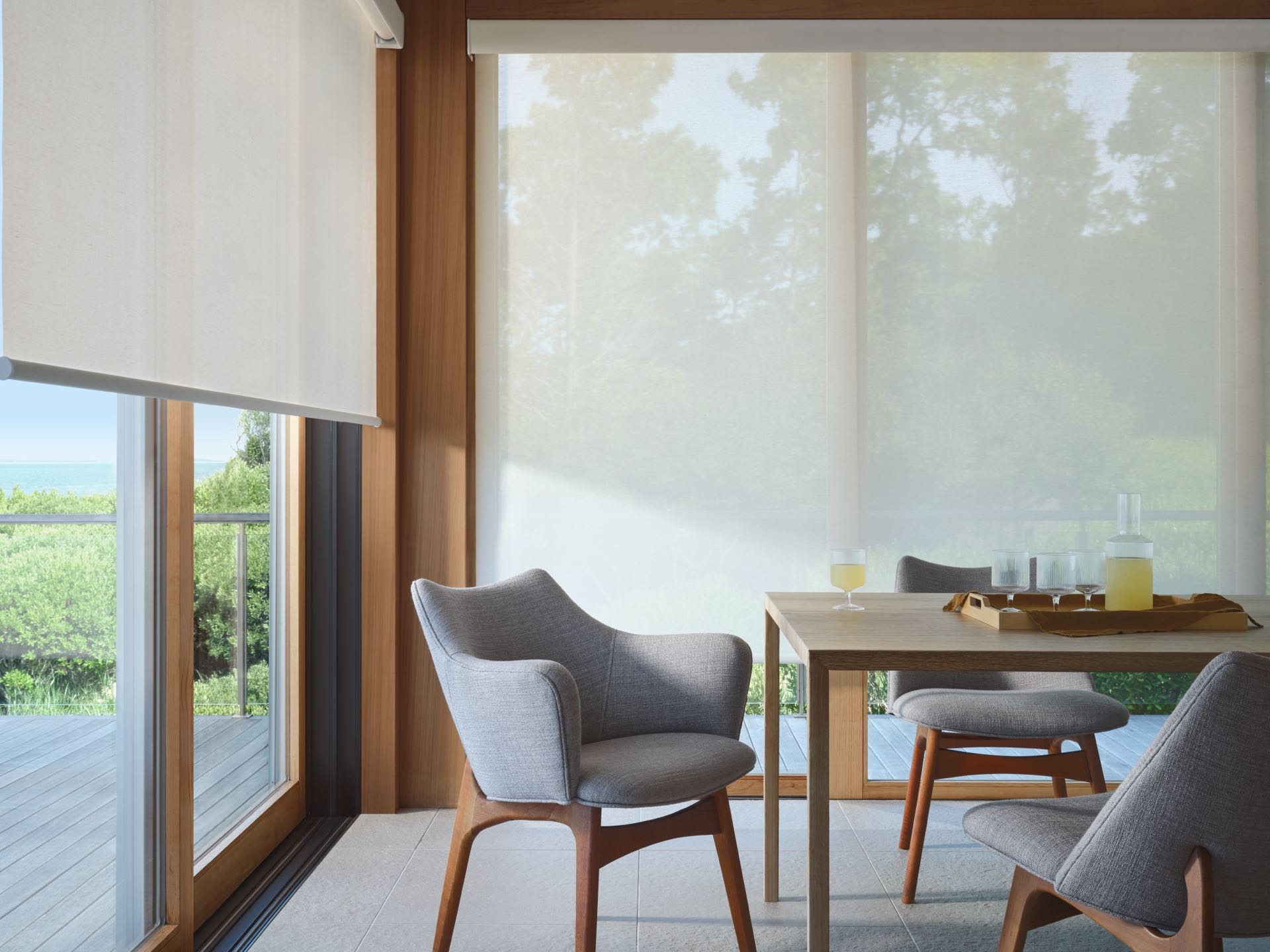 Designer Screen™ Solar Shades — Living Room