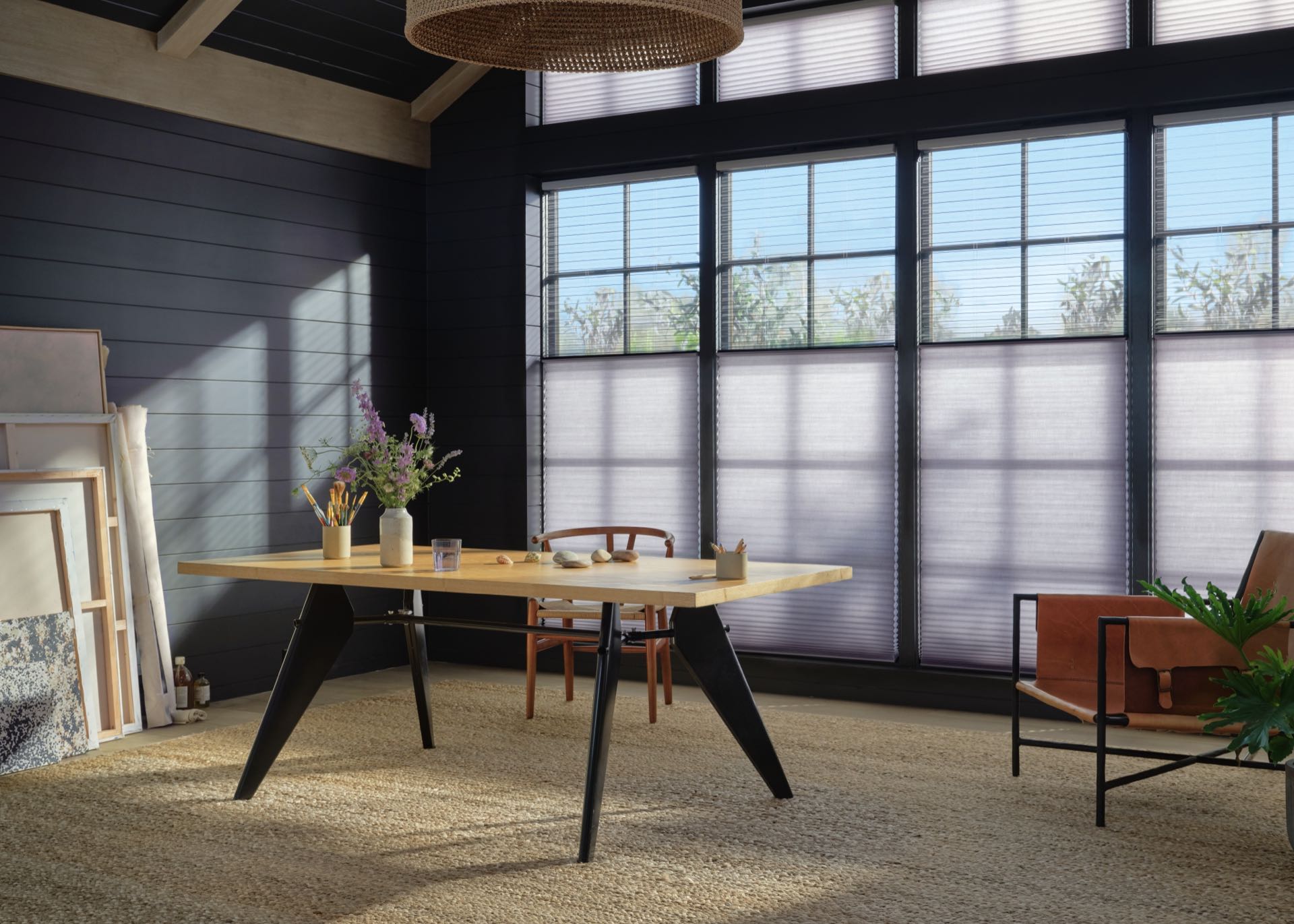 Duette® Honeycomb Shades — Living Room