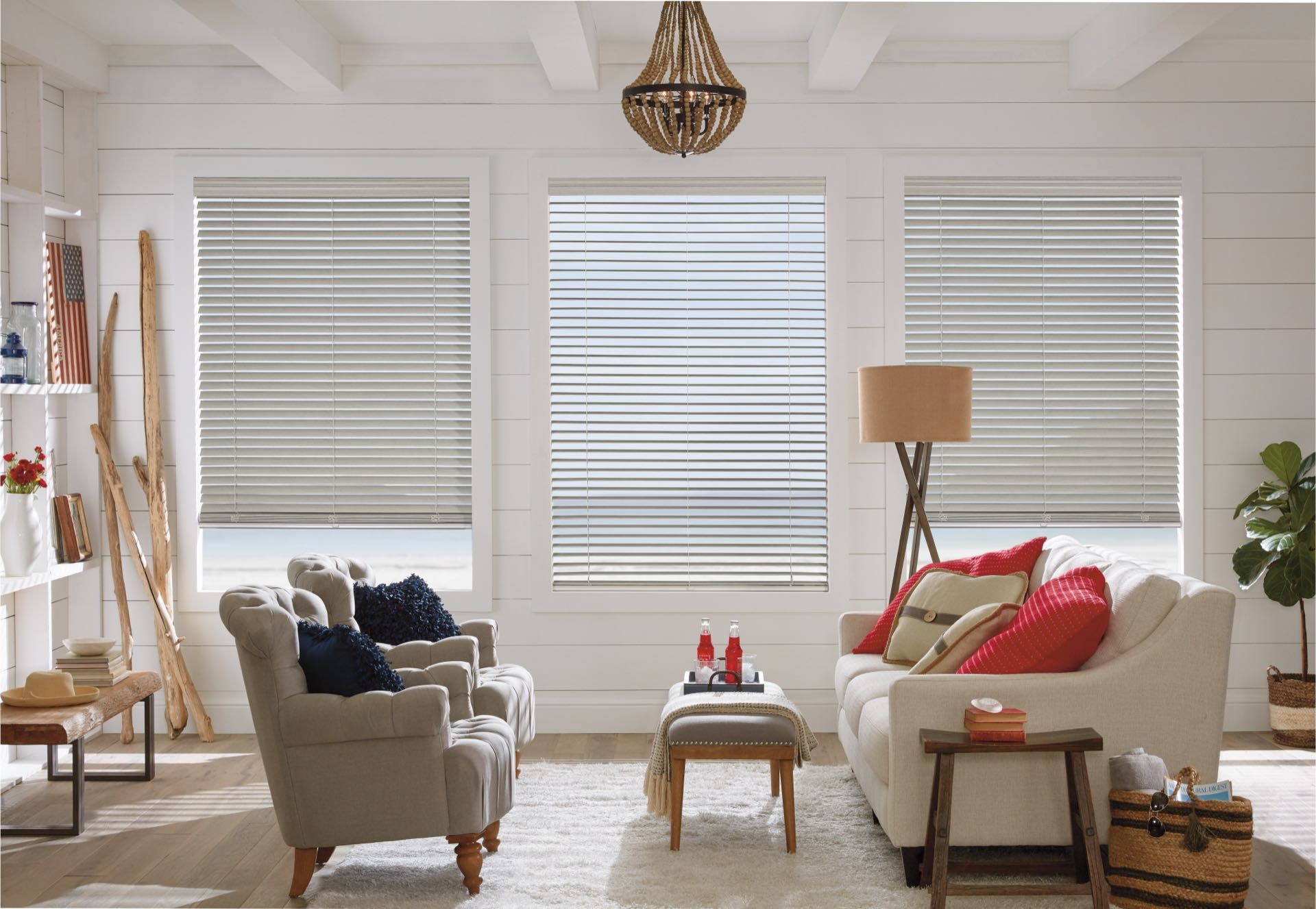 EverWood® Alternative Wood Blinds — Bedroom