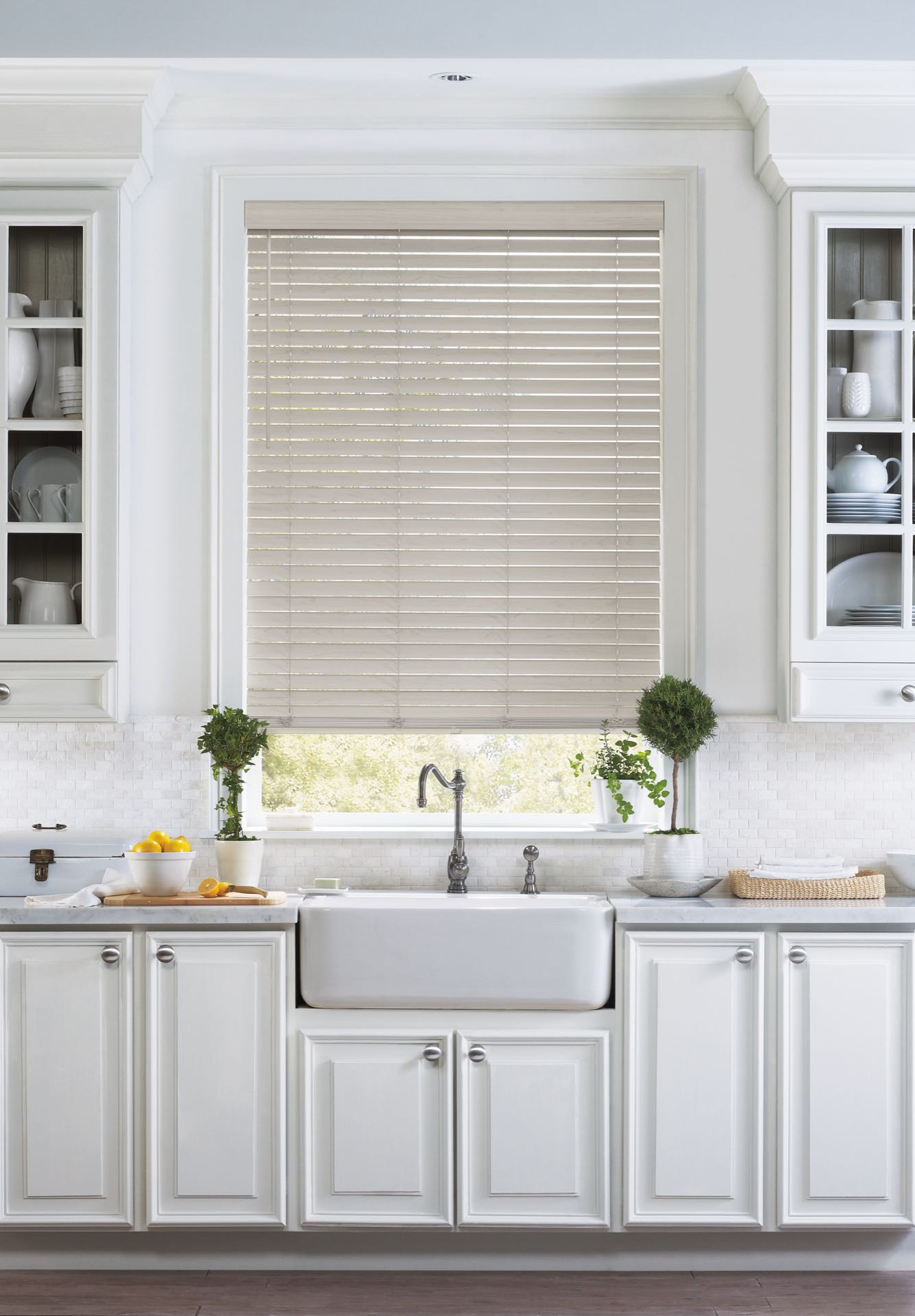 EverWood® Alternative Wood Blinds — Living Room
