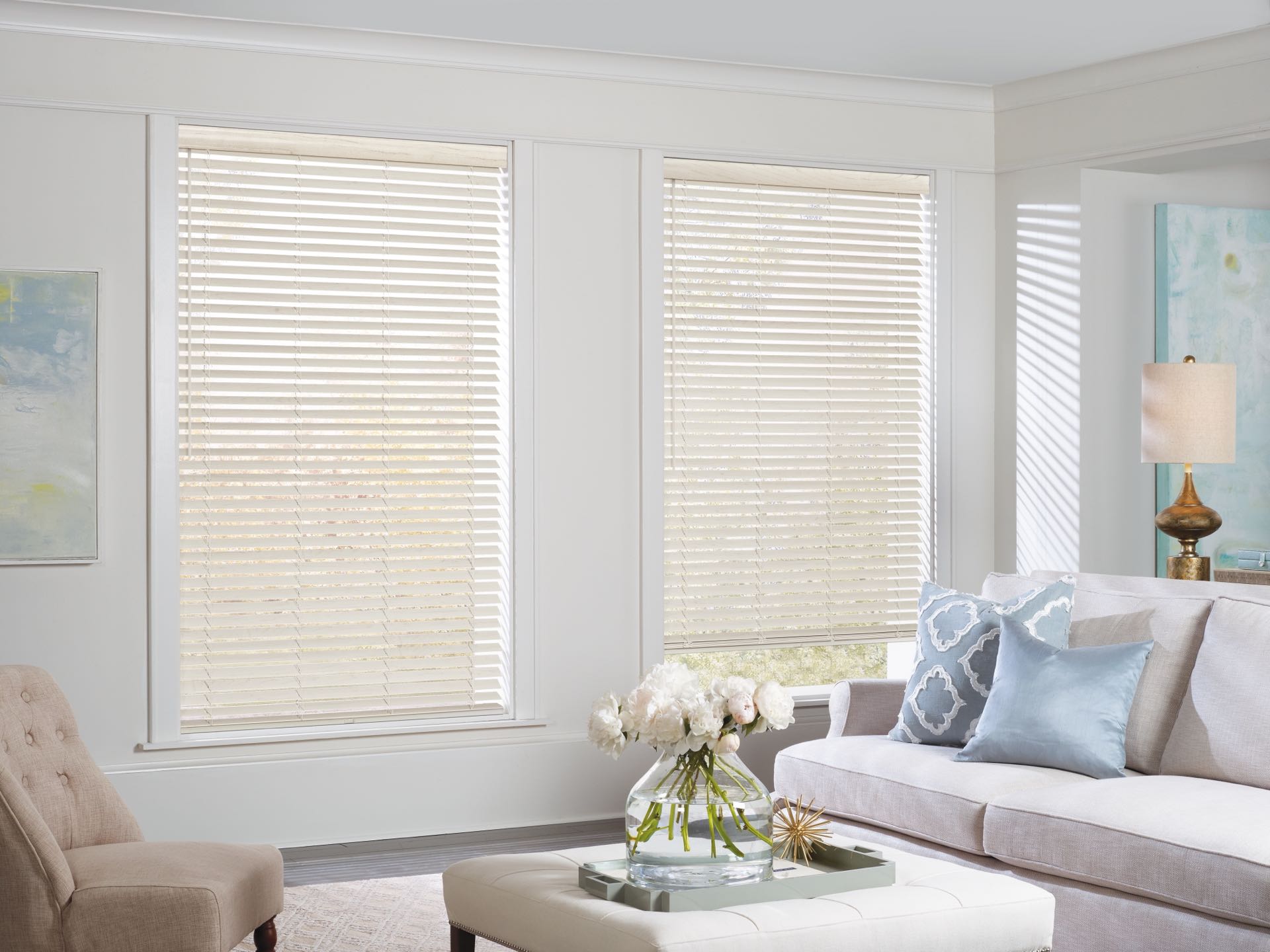 EverWood® Alternative Wood Blinds — Bedroom
