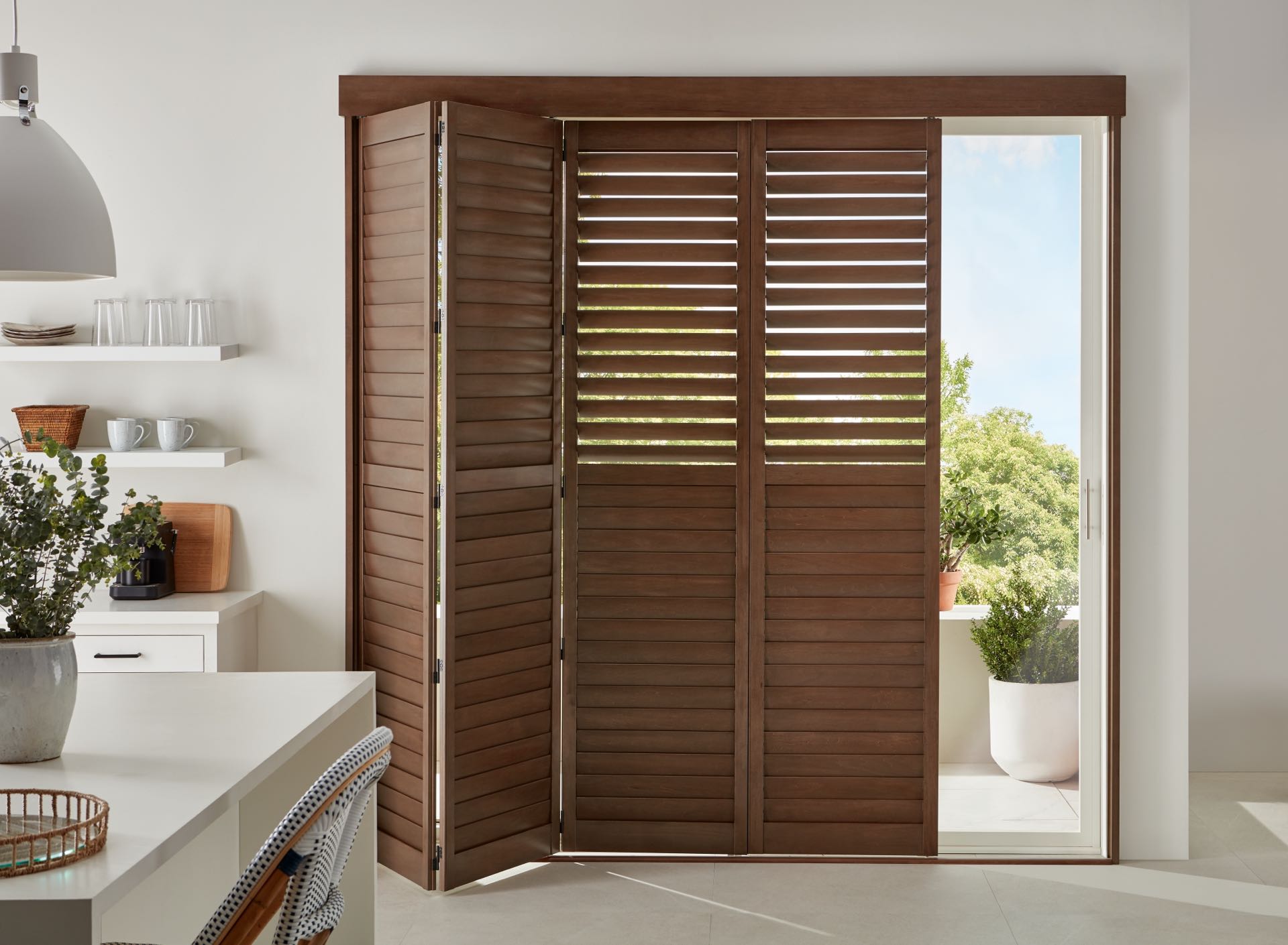 Heritance® Hardwood Shutters — Living Room