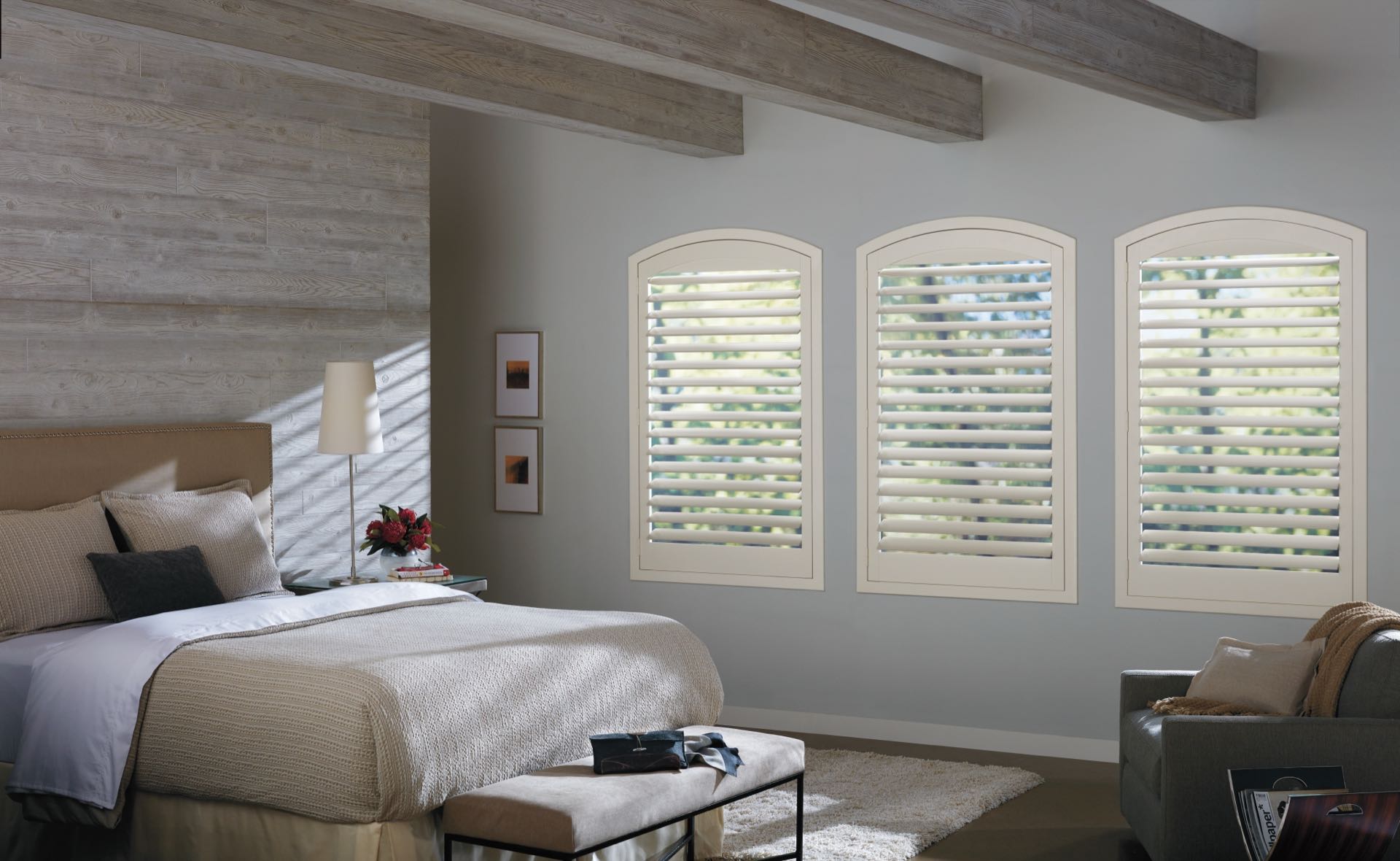 NewStyle® Hybrid Shutters — Bedroom