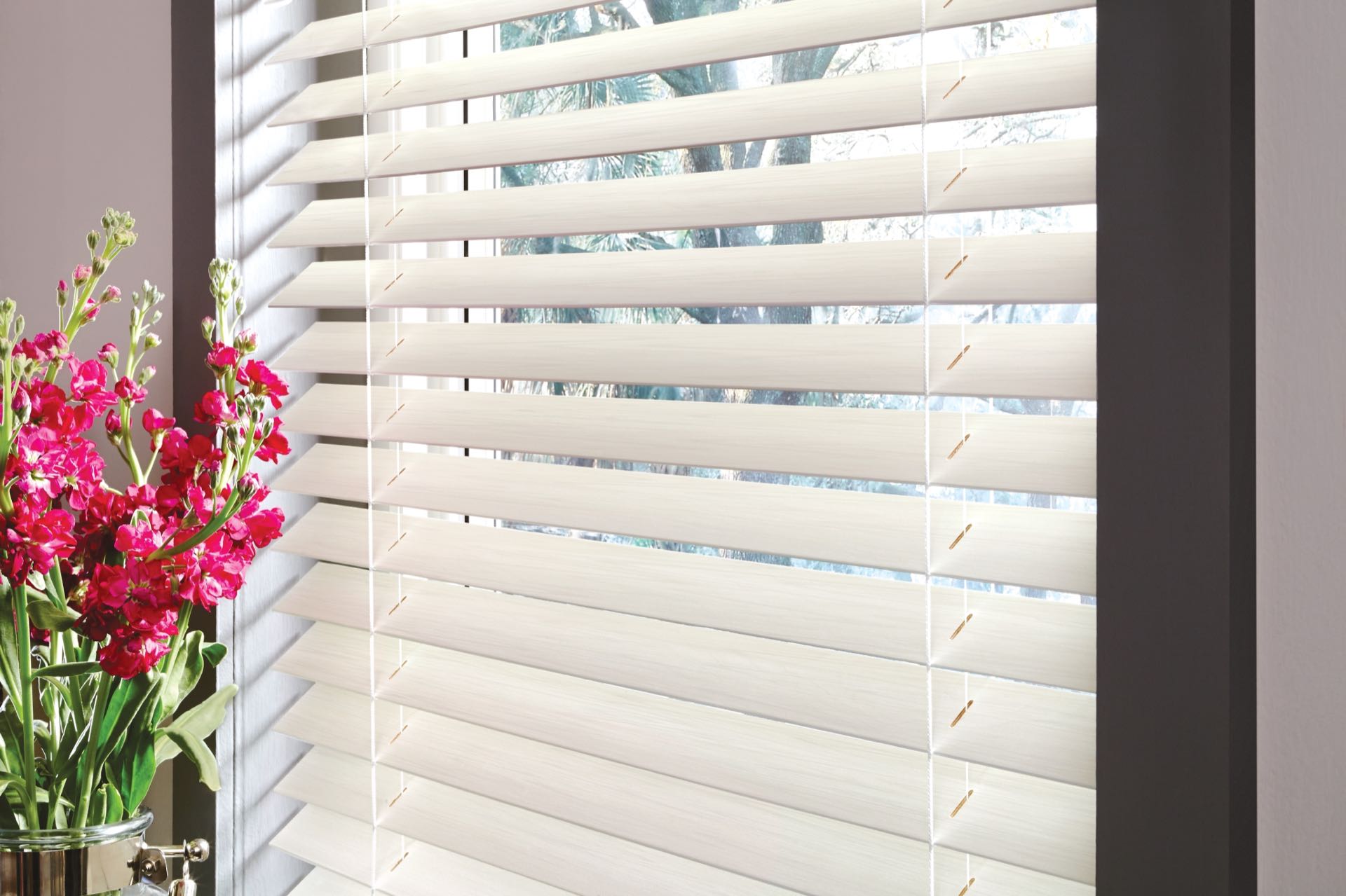 Parkland® Wood Blinds — Living Room