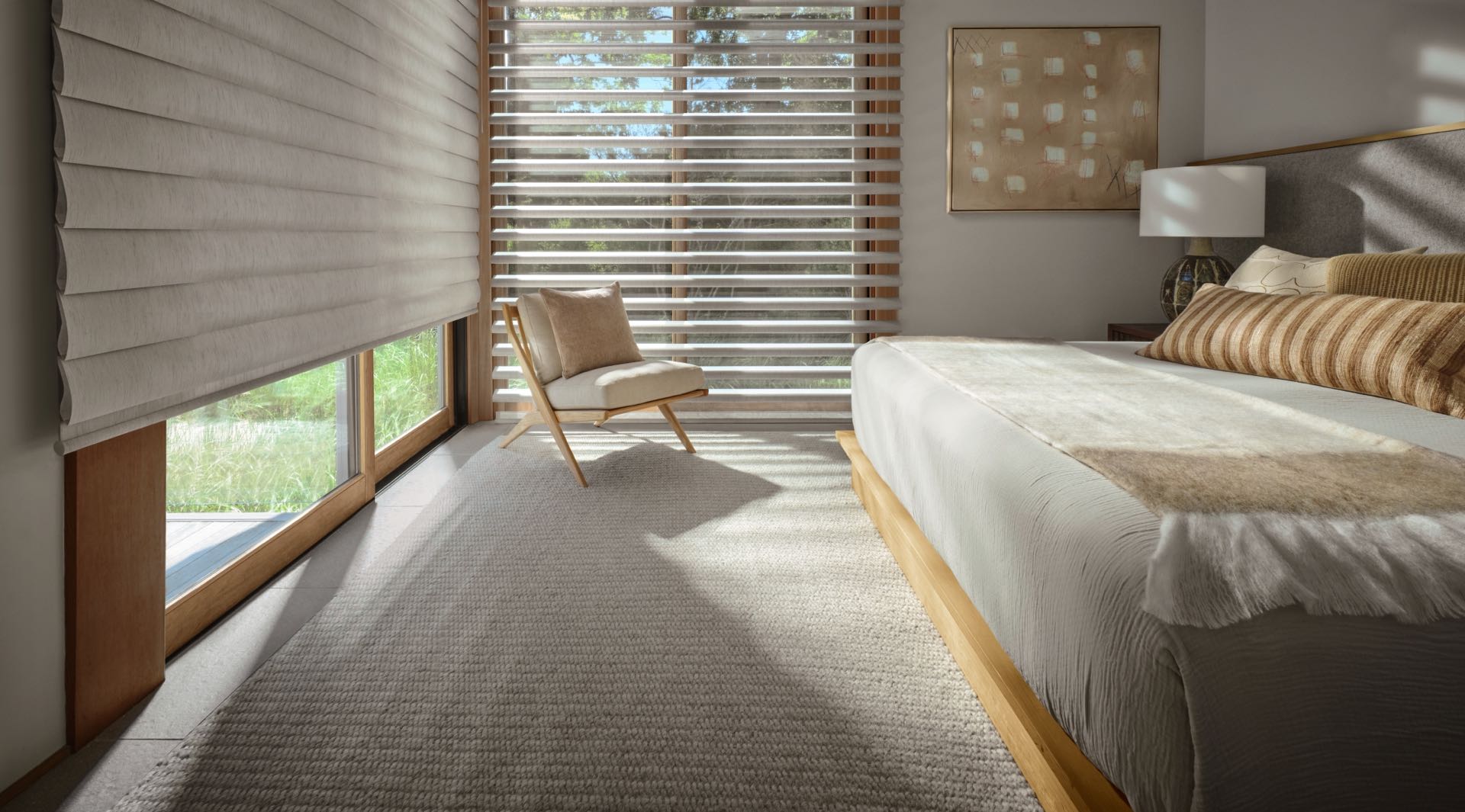 Pirouette® Window Shadings — Living Room