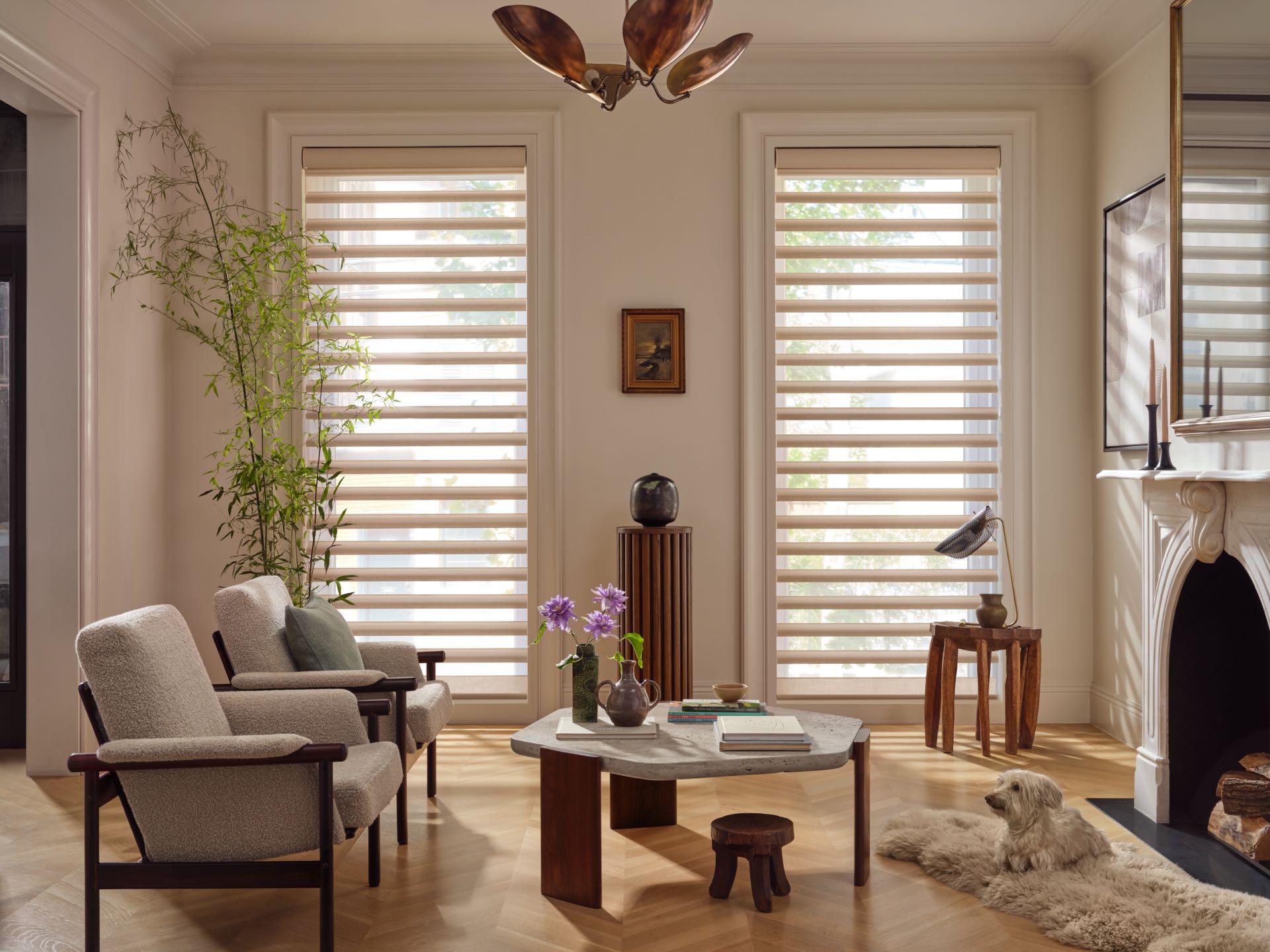 Pirouette® Window Shadings — Living Room