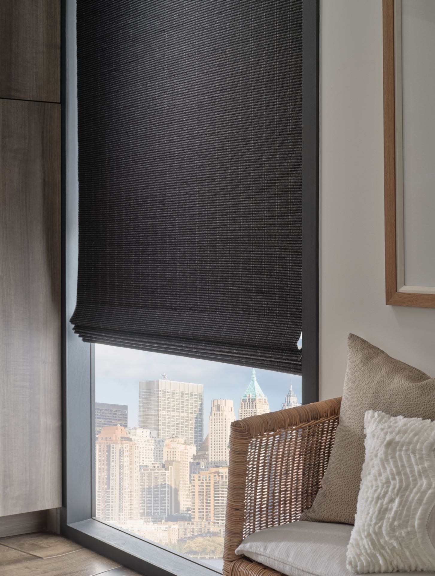 Provenance® Woven Wood Shades — Living Room