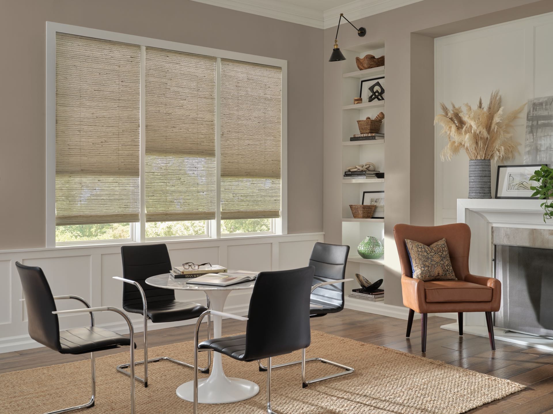 Provenance® Woven Wood Shades — Living Room