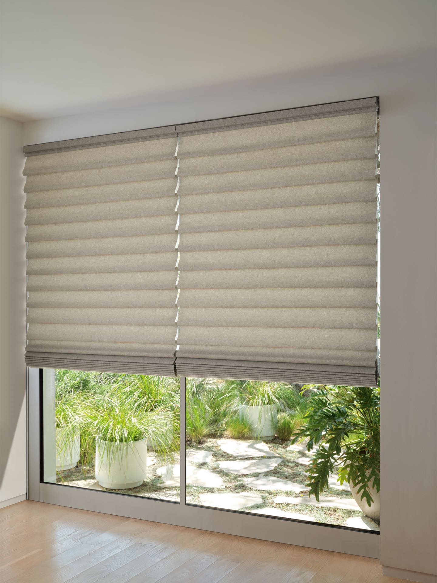 Vignette® Modern Roman Shades — Bedroom